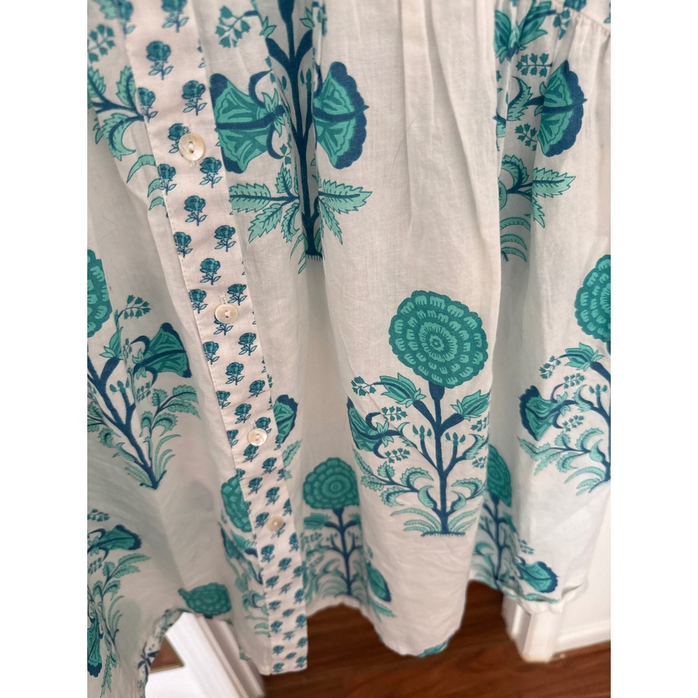 TUKERNUCK RO'S GARDEN SZ M. TURQUOISE DEAUVILLE SHORT DRESS - Picture 8 of 10
